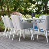 Maze Lounge Outdoor Fabric Zest Lead Chine 8 Seat Oval Dining Set