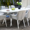 Maze Lounge Outdoor Fabric Zest Lead Chine 8 Seat Oval Dining Set