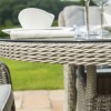 Maze Rattan Garden Furniture Oxford 4 Seat Round Dining Set With Venice Chairs