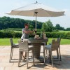 Maze Rattan Garden Furniture Oxford 6 Seat Round Bar Set with Ice Bucket