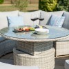 Maze Rattan Garden Furniture Oxford Chelsea Sofa Set & Glass Table Top