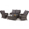 Maze Rattan Garden Furniture Victoria High Back 2 Seat Sofa Set