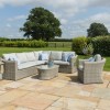 Maze Rattan Garden Furniture Oxford Large Group Corner Sofa Set with Chair