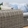 Maze Rattan Garden Furniture Oxford Grey 2 Seater Sofa Set with Armchairs & Coffee Table