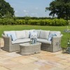 Maze Rattan Garden Furniture Oxford Small Group Corner Sofa Set