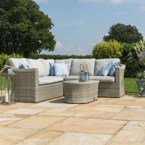 Maze Rattan Garden Furniture Oxford Small Group Corner Sofa Set Maze Rattan Garden Furniture Oxford Small Group Corner Sofa Set