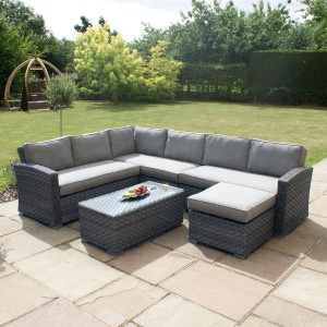 Maze Rattan Garden Furniture Victoria Large Corner Group Maze Rattan Garden Furniture Victoria Large Corner Group