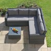 Maze Rattan Garden Furniture Victoria Small Corner Group