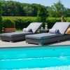 Maze Rattan Garden Furniture Victoria 3 Piece Sunlounger Set