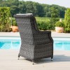 Maze Rattan Garden Furniture Victoria 6 Seat Round Dining Set