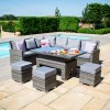 Maze Rattan Garden Furniture Victoria Corner Dining Set with Rising Table