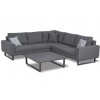 Maze Lounge Outdoor Fabric Ethos Corner Group in Flanelle