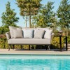 Maze Lounge Outdoor Fabric Ark Daybed in Flanelle