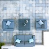 Maze Lounge Outdoor Fabric Ethos 2 Seat Sofa Set in Flanelle 