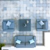 Maze Lounge Outdoor Fabric Ethos 2 Seat Sofa Set in Flanelle