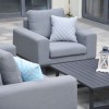 Maze Lounge Outdoor Fabric Ethos 2 Seat Sofa Set in Flanelle