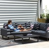 Maze Lounge Outdoor Fabric Ethos Corner Group in Flanelle