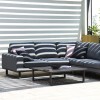 Maze Lounge Outdoor Fabric Ethos Corner Group in Flanelle