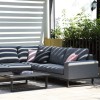 Maze Lounge Outdoor Fabric Ethos Corner Group in Flanelle