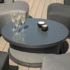 Maze Lounge Outdoor Fabric Snug Lifestle Suite with Rising Table in Flanelle