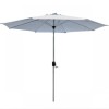 Maze Rattan Garden Round 3m Grey Parasol