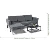 Maze Lounge Outdoor Fabric Charcoal Pulse Chaise Sofa Set