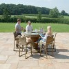 Maze Rattan Garden Furniture Winchester 6 Seater Round Bar Set with Ice Bucket