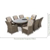 Maze Rattan Garden Furniture Winchester 8 Seat Oval Ice Bucket Dining Set with Venice Chairs