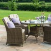 Maze Rattan Garden Furniture Winchester Venice 4 Seat Round Dining Set