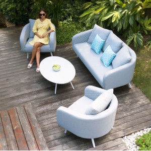 Maze Lounge Outdoor Fabric Ambition Lead Chine 3 Seat Sofa Set Maze Lounge Outdoor Fabric Ambition Lead Chine 3 Seat Sofa Set