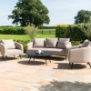 Maze Lounge Outdoor Fabric Ambition 3 Seat Sofa Set in Taupe