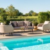 Maze Lounge Outdoor Fabric Ambition 3 Seat Sofa Set in Taupe