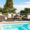 Maze Lounge Outdoor Fabric Ambition 3 Seat Sofa Set in Taupe