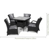 Maze Rattan Garden Furniture Texas Grey 4 Seater Square Table Set