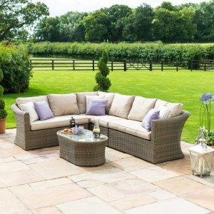 Maze Rattan Garden Furniture Winchester Large Corner Sofa Set