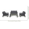 Maze Lounge Outdoor Fabric New York 2 Seat Sofa Set