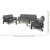 Maze Lounge Outdoor Fabric New York 3 Seat Sofa Set