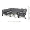 Maze Lounge Outdoor Fabric New York U-shaped Sofa Set