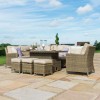 Maze Rattan Garden Furniture Winchester Ice Bucket Corner Sofa Set with Rising Table & Armchair