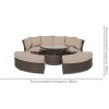 Maze Rattan Garden Furniture Winchester Lifestyle Dining Suite with Rising Table