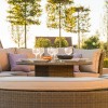 Maze Rattan Garden Furniture Winchester Lifestyle Dining Suite with Rising Table