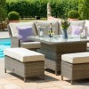 Maze Rattan Garden Furniture Winchester Royal Corner Dining Set with Ice Bucket & Rising Table