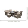 Maze Rattan Garden Furniture Winchester 3 Seat Sofa Set with Ice Bucket and Rising Table