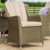 Maze Rattan Garden Furniture Winchester 6 Seat Oval Ice Bucket Dining Set with Venice Chairs & Lazy Susan