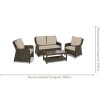 Maze Rattan Garden Furniture Winchester Square High Back Sofa Set