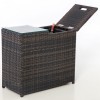 Maze Rattan Garden Furniture Brown Ice Bucket Side Table