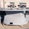 Maze Rattan Garden Furniture Ascot Round Sofa Dining Set with Rising Table