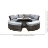 Maze Rattan Garden Furniture Brown Chelsea Lifestyle Sofa Set With Glass Top