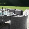 Maze Rattan Garden Furniture Dallas Grey Sofa Dining Set