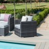 Maze Rattan Garden Furniture Grey Georgia 2 Seat Sofa Set with Ice Bucket